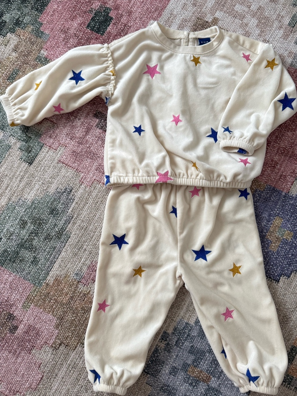 Old navy baby Cream Star-Print Sweatsuit 6-12 months